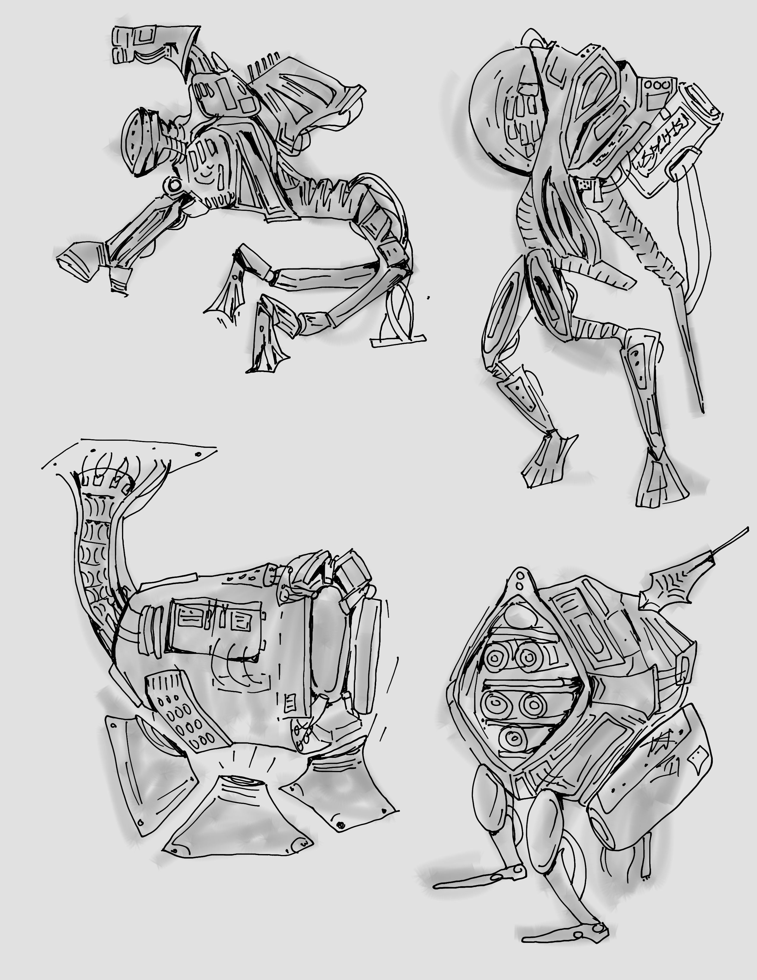 simple robot sketches